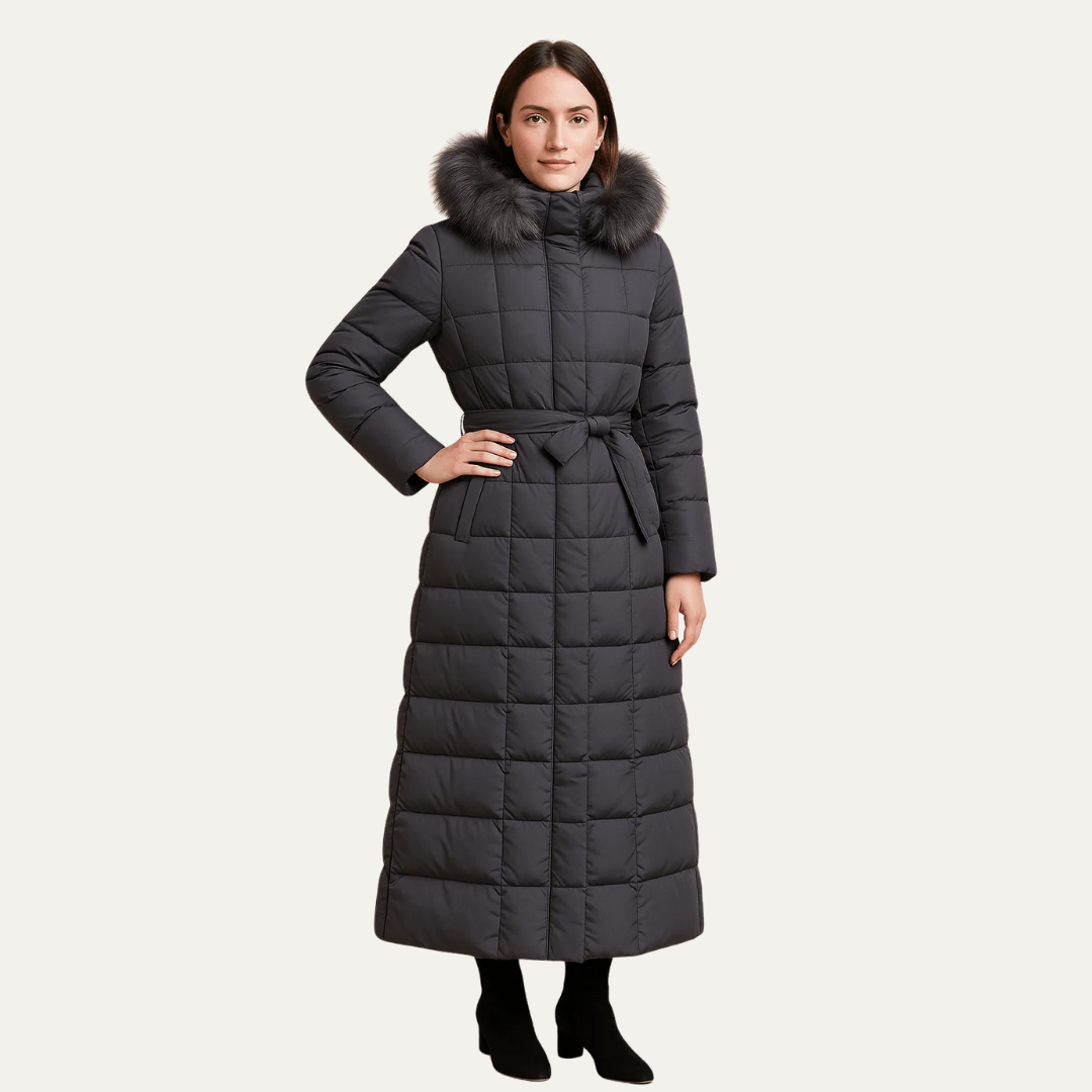 VogeLuxe | Eleganter Maxi-Steppmantel für Damen 1