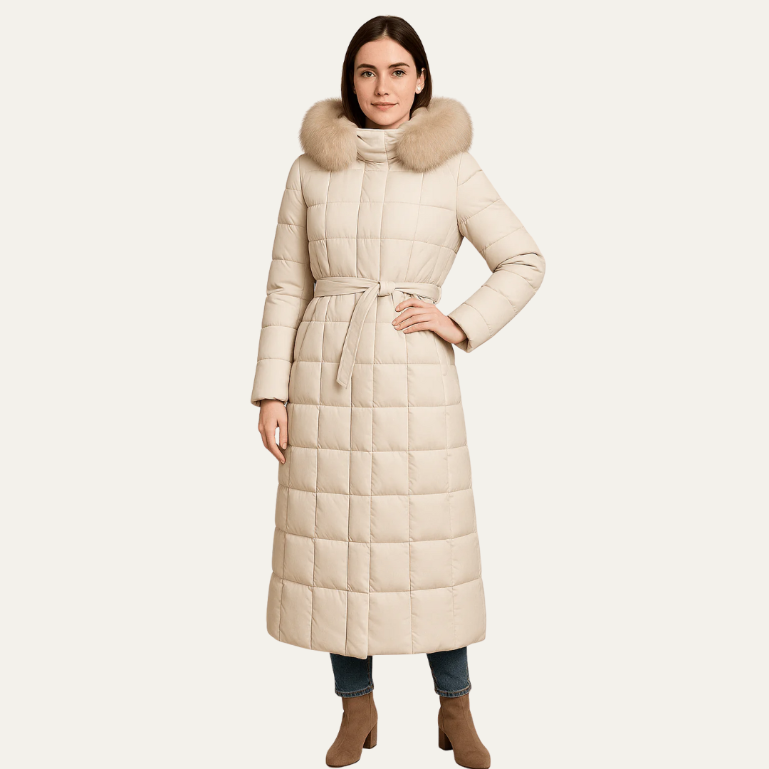 VogeLuxe | Eleganter Maxi-Steppmantel für Damen 4