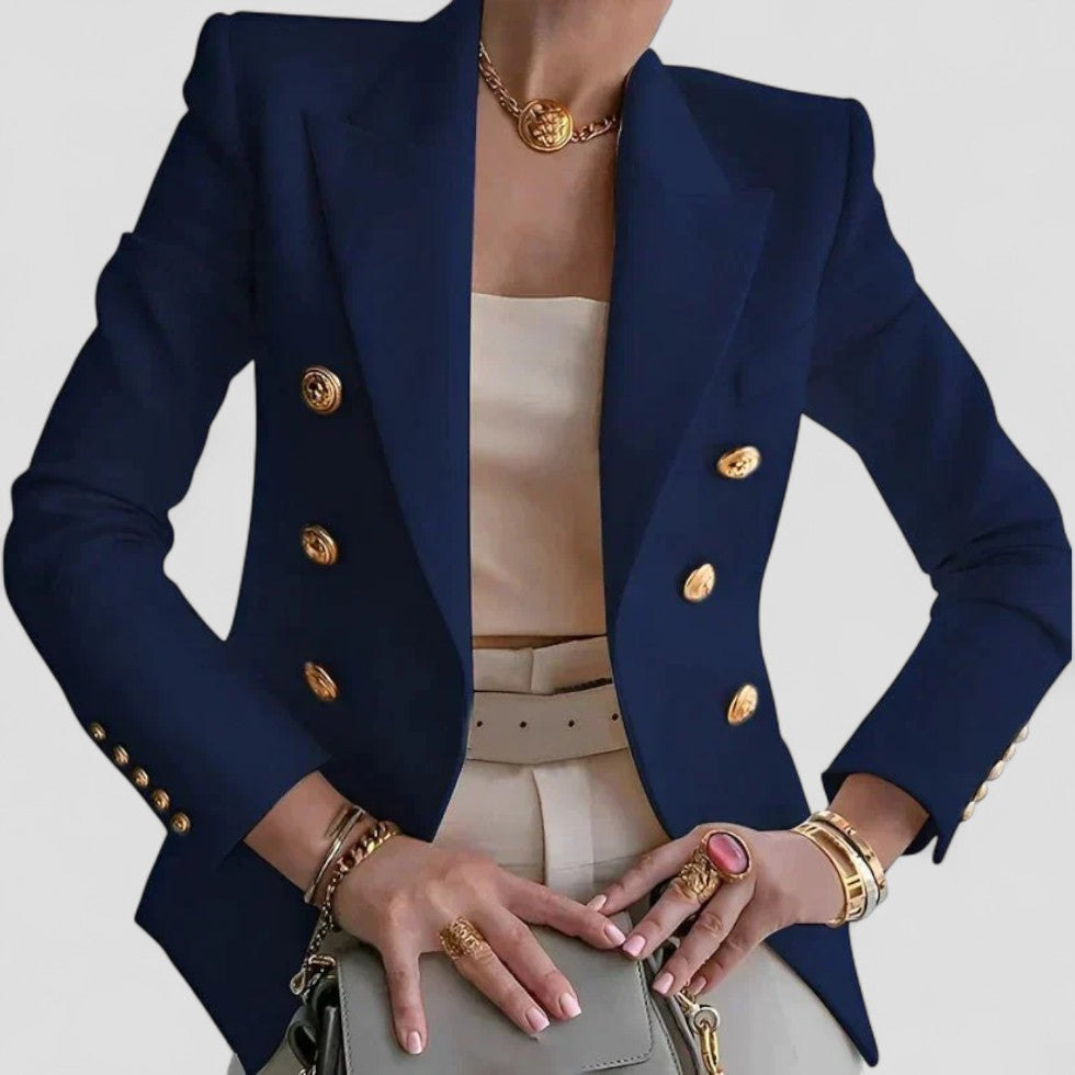 VogeLuxe | Eleganter Zweireihiger Kurzblazer für Damen 3