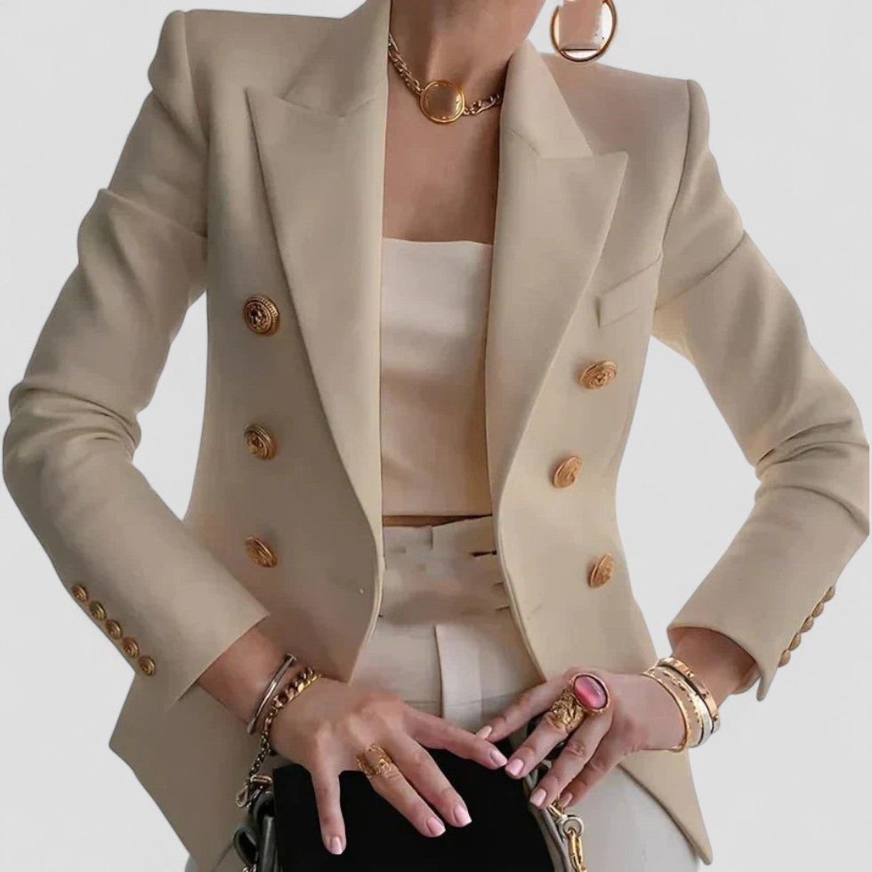 VogeLuxe | Eleganter Zweireihiger Kurzblazer für Damen 4
