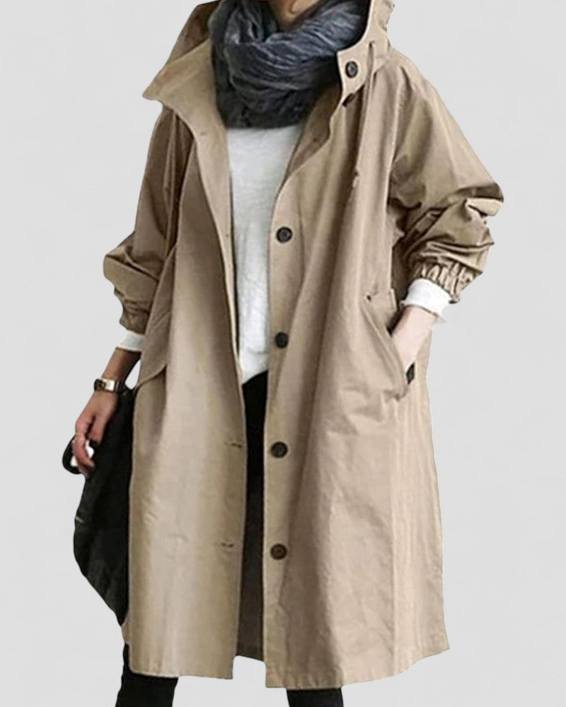 VogeLuxe | Eleganter zweireihiger Trenchcoat für Damen 4