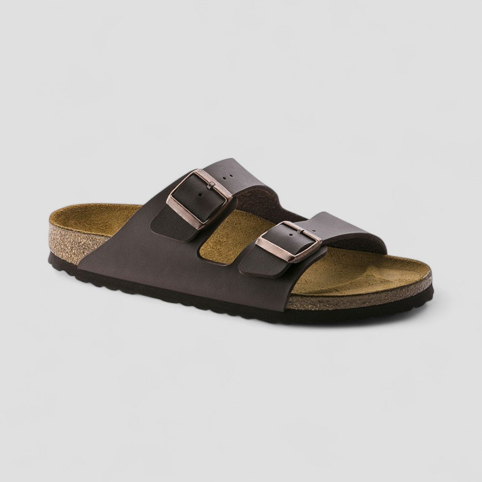 VogeLuxe | Flache Retro-Sandalen mit Doppelschnalle für Damen 1