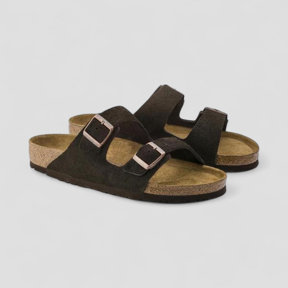 VogeLuxe | Flache Retro-Sandalen mit Doppelschnalle für Damen 2