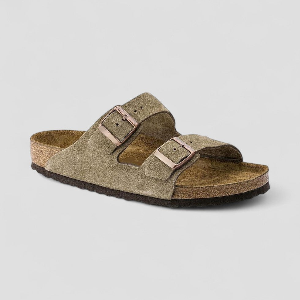 VogeLuxe | Flache Retro-Sandalen mit Doppelschnalle für Damen 3