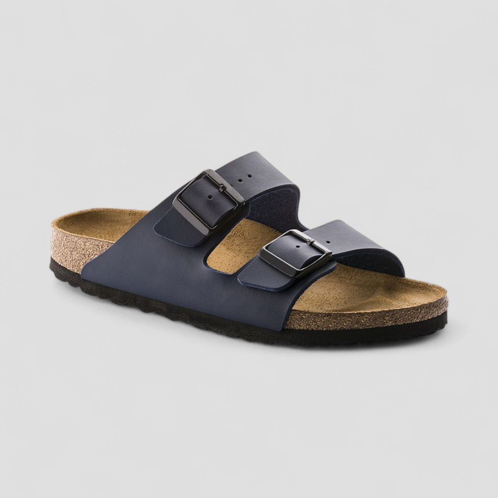 VogeLuxe | Flache Retro-Sandalen mit Doppelschnalle für Damen 5
