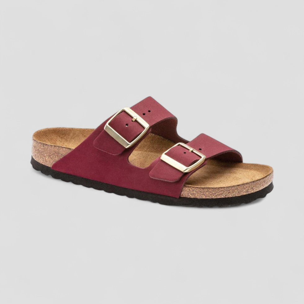 VogeLuxe | Flache Retro-Sandalen mit Doppelschnalle für Damen 6