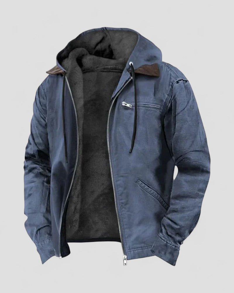VogeLuxe | Fleecegefütterte Winterjacke mit Kapuze für Herren 2