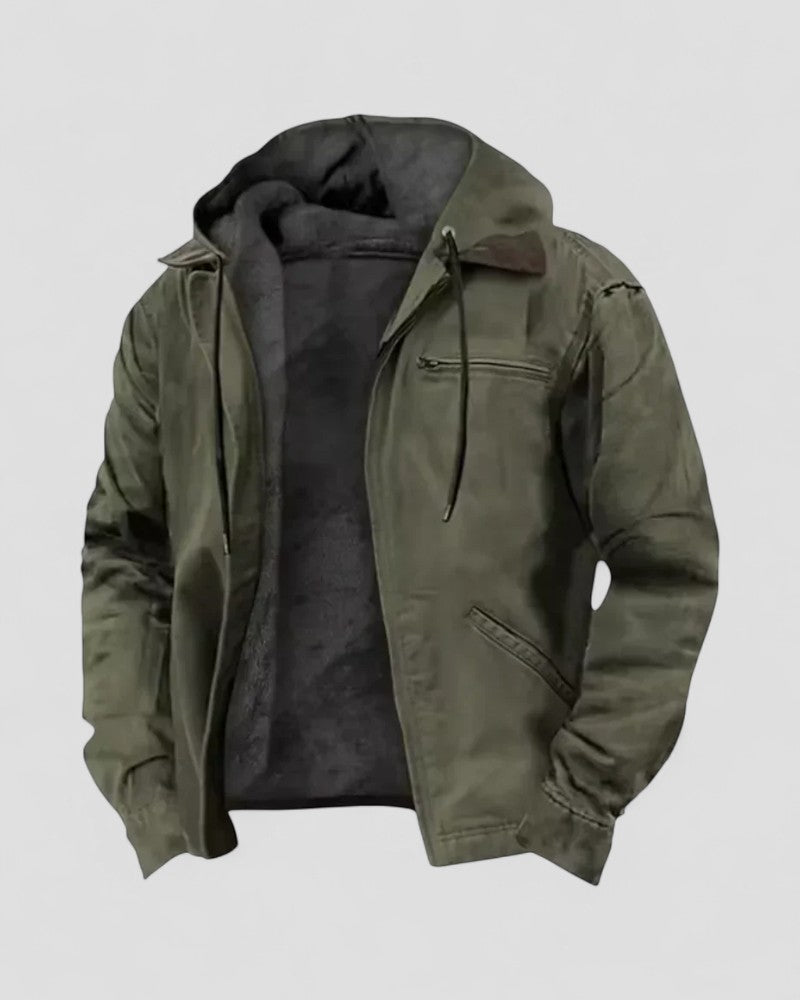 VogeLuxe | Fleecegefütterte Winterjacke mit Kapuze für Herren 3