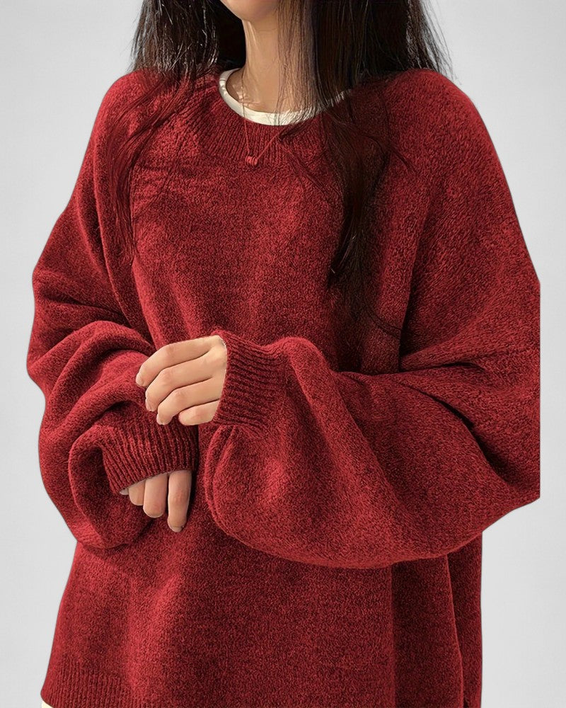 VogeLuxe | Gemütlicher schulterfreier Strickpullover für Damen 2