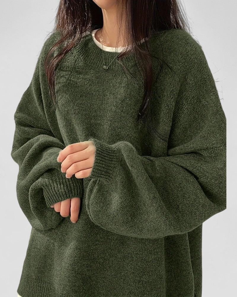 VogeLuxe | Gemütlicher schulterfreier Strickpullover für Damen 3