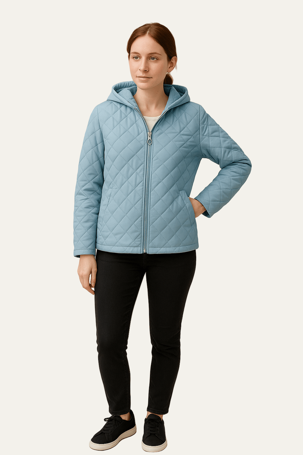 VogeLuxe | Gesteppte Damen-Kapuzenjacke 0