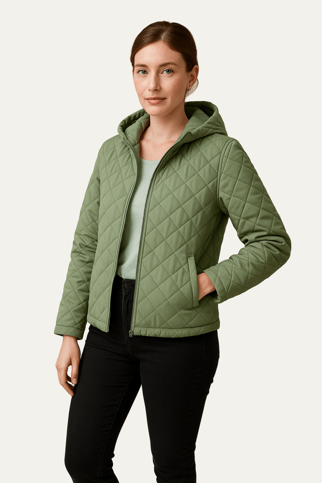 VogeLuxe | Gesteppte Damen-Kapuzenjacke 1
