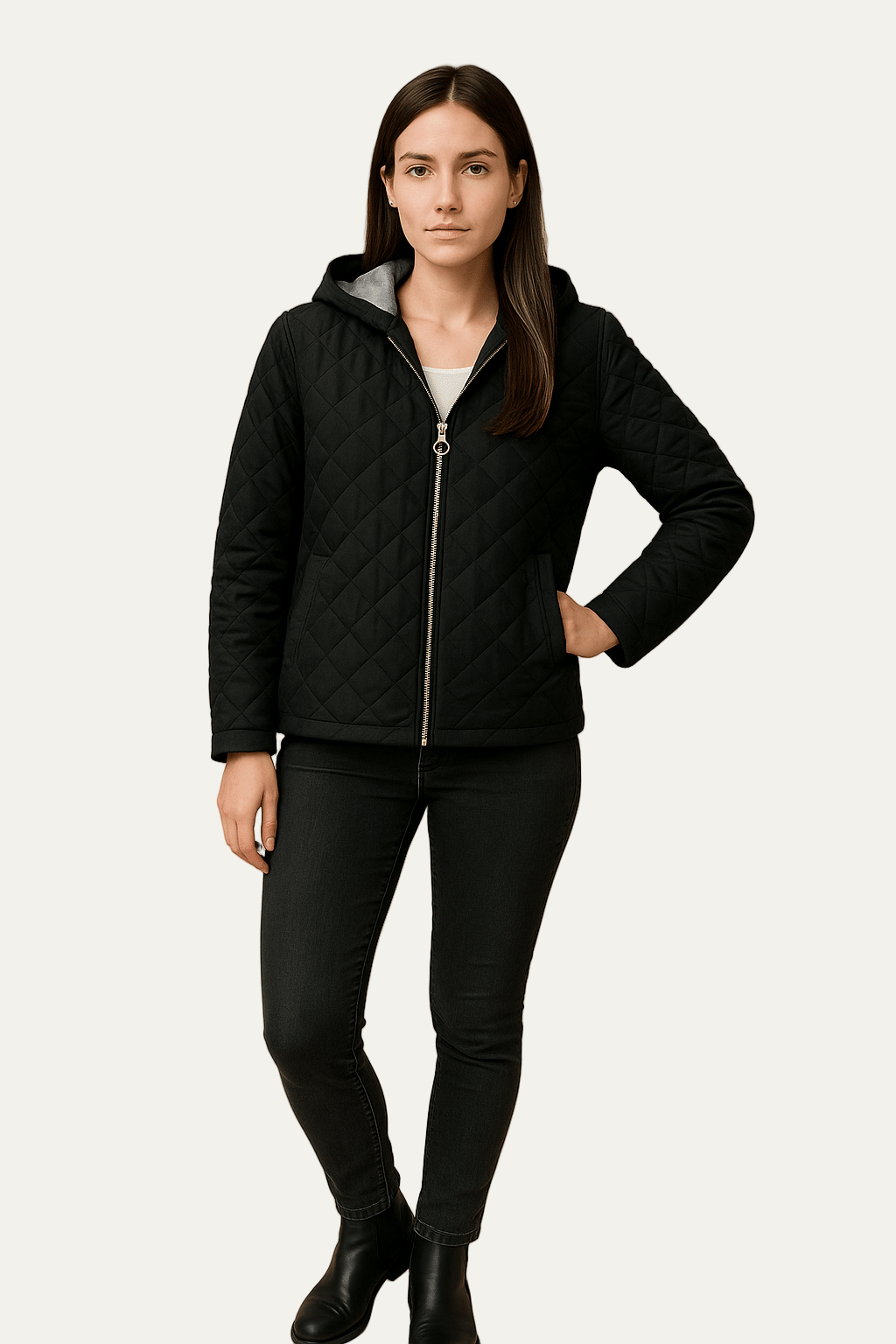 VogeLuxe | Gesteppte Damen-Kapuzenjacke 2