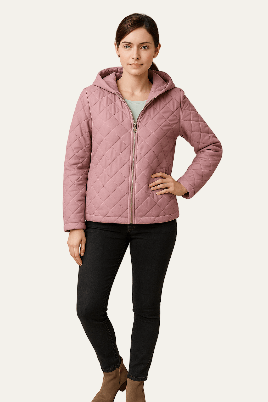 VogeLuxe | Gesteppte Damen-Kapuzenjacke 4