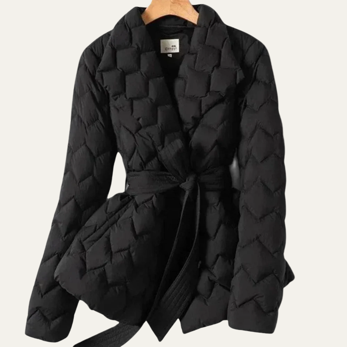 VogeLuxe | Gesteppte Damen-Pufferjacke mit Gürtel in der Taille 5