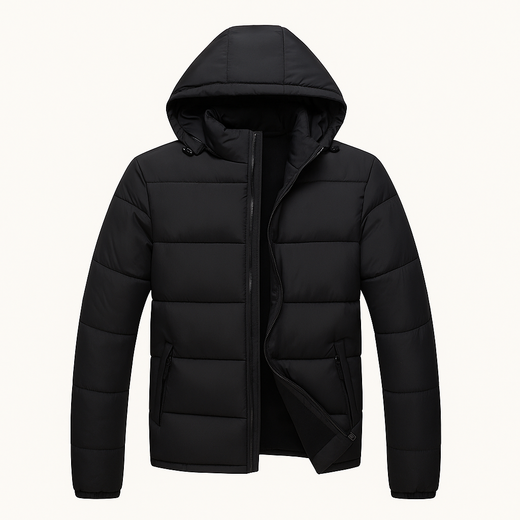 VogeLuxe | Gesteppte Herren-Pufferjacke mit Kapuze 1
