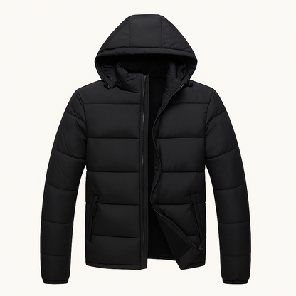 VogeLuxe | Gesteppte Herren-Pufferjacke mit Kapuze 1