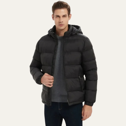 VogeLuxe | Gesteppte Herren-Pufferjacke mit Kapuze 2