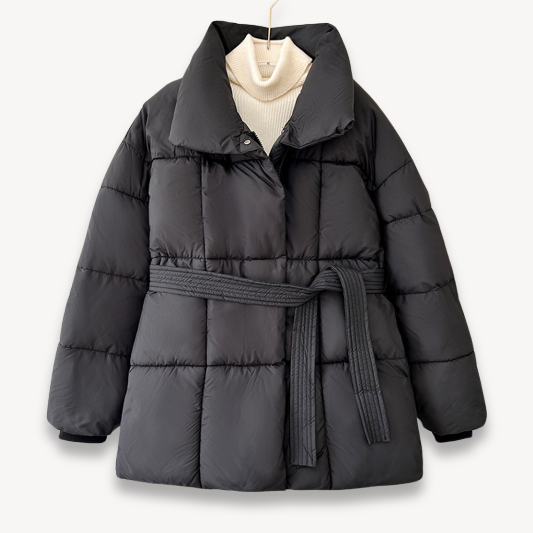 VogeLuxe | Gesteppte Pufferjacke mit Gürtel für Damen 3