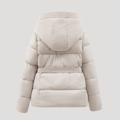 VogeLuxe | Gesteppte, kurze Damen-Pufferjacke mit Kapuze 1