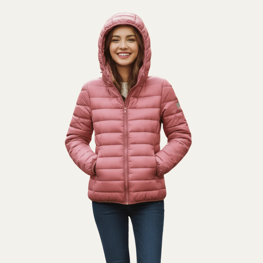 VogeLuxe | Glänzende, ultraleichte Damen-Steppjacke 0