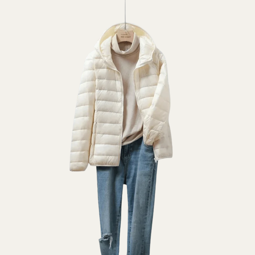 VogeLuxe | Glänzende, ultraleichte Damen-Steppjacke 1