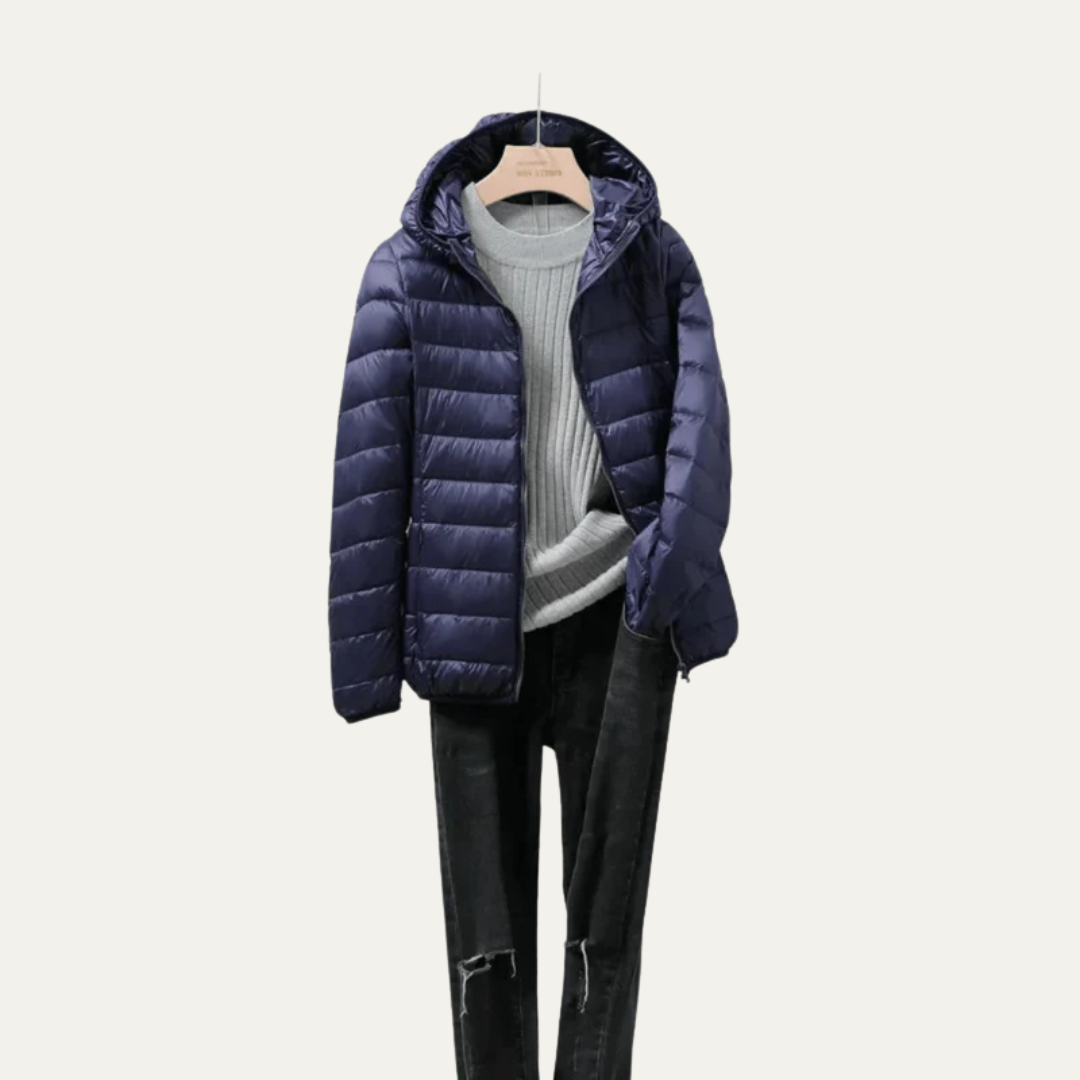 VogeLuxe | Glänzende, ultraleichte Damen-Steppjacke 3