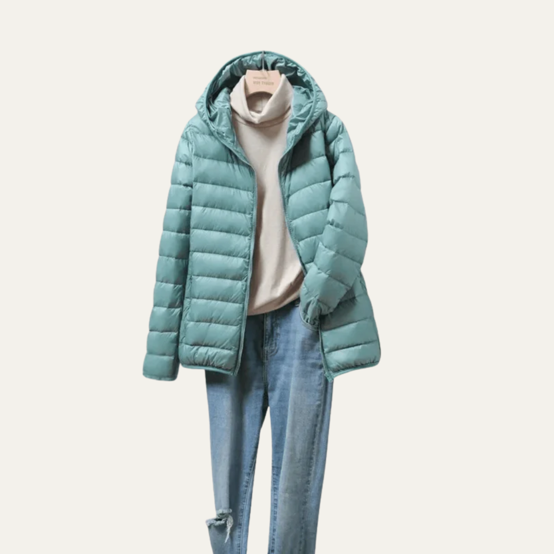 VogeLuxe | Glänzende, ultraleichte Damen-Steppjacke 4