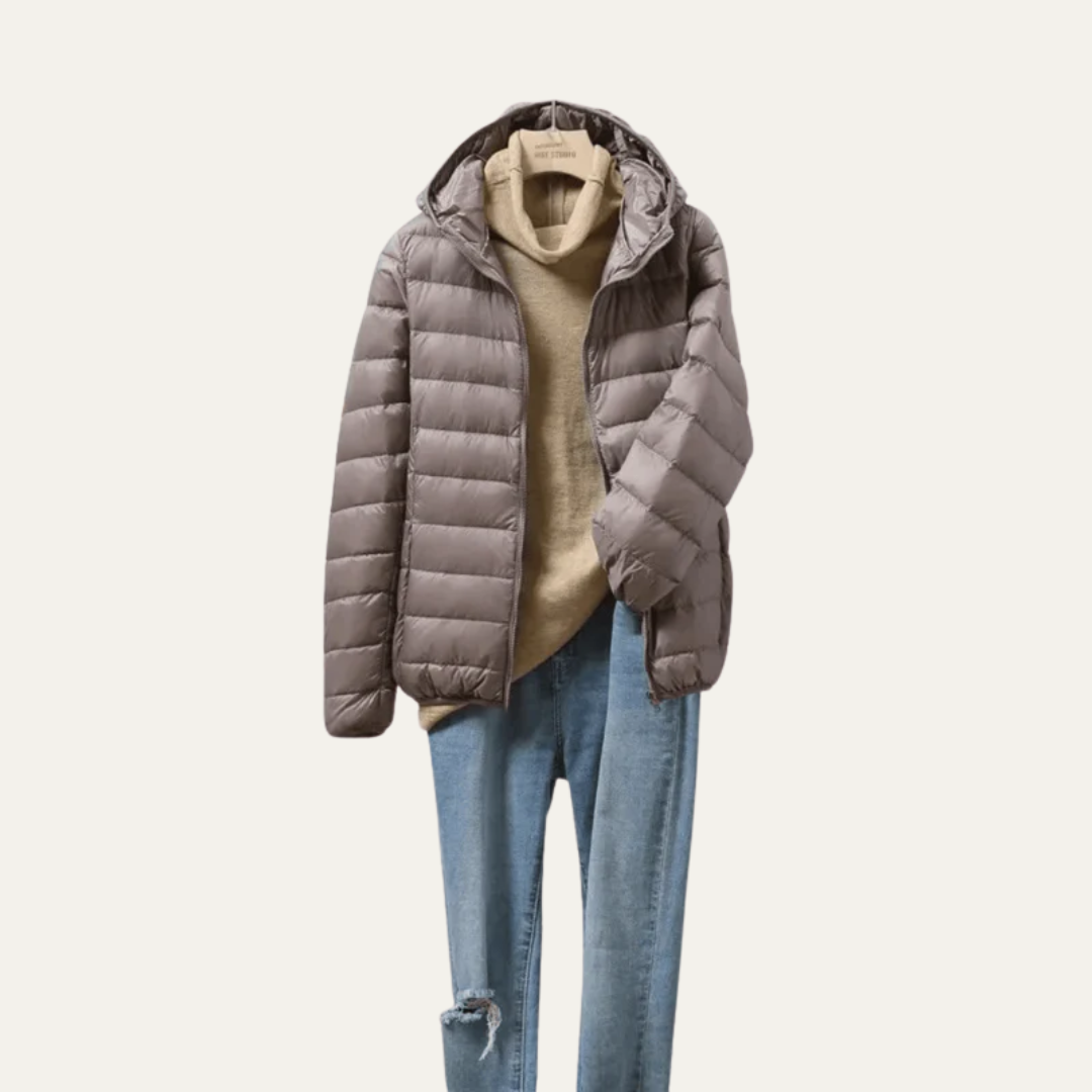 VogeLuxe | Glänzende, ultraleichte Damen-Steppjacke 5