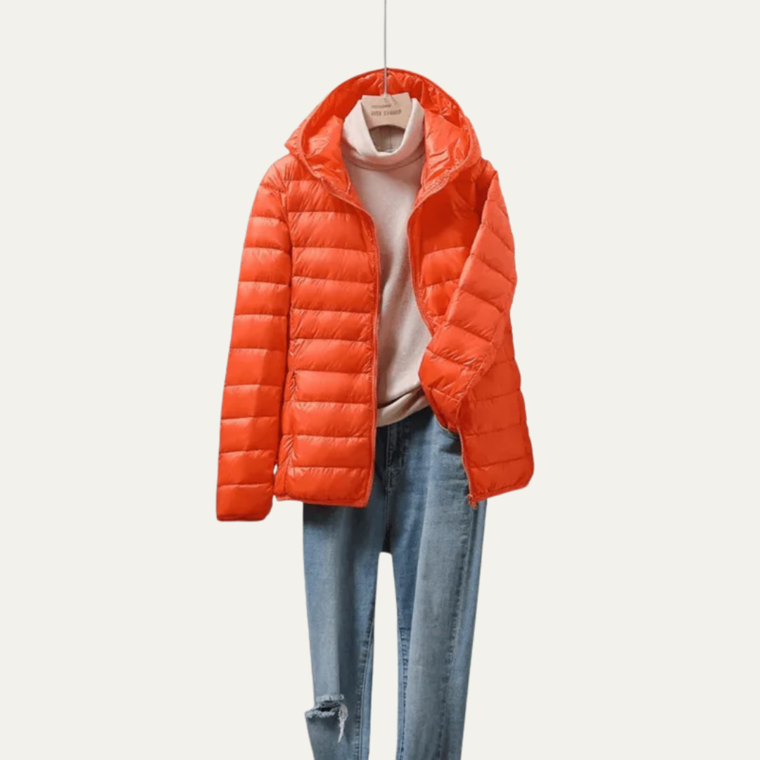 VogeLuxe | Glänzende, ultraleichte Damen-Steppjacke 6