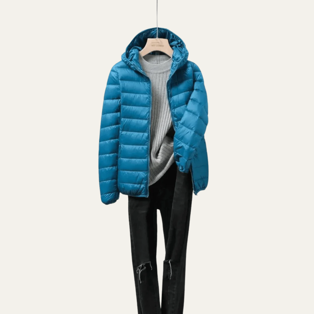 VogeLuxe | Glänzende, ultraleichte Damen-Steppjacke 9