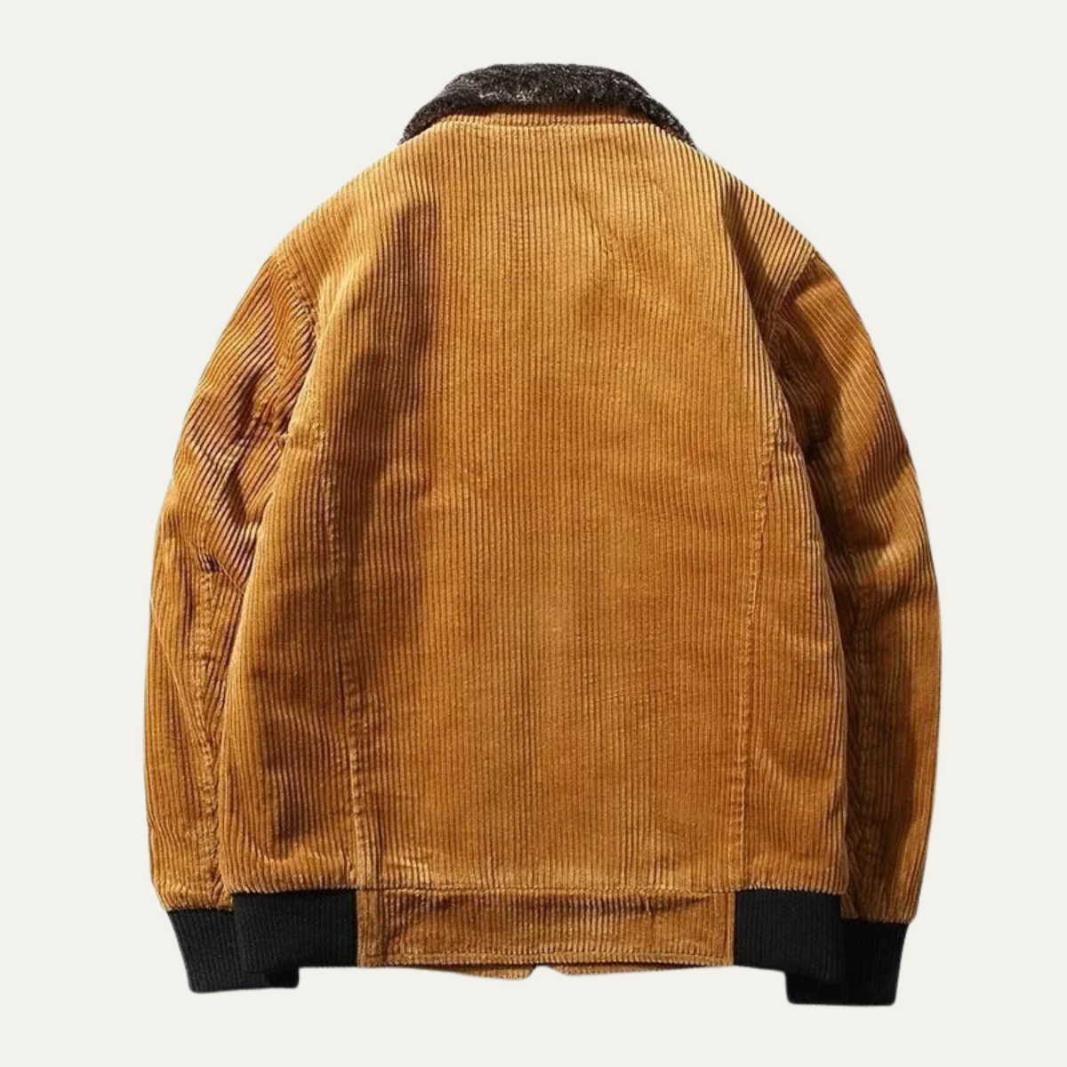 VogeLuxe | Herren-Bomberjacke aus Cord mit Sherpa-Fleecefutter 1