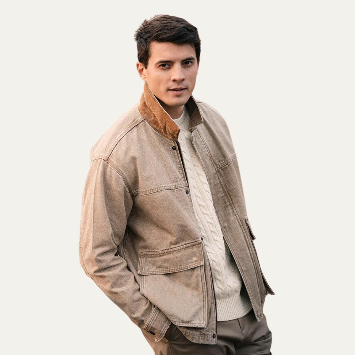 VogeLuxe | Herren-Cord-Truckerjacke 1