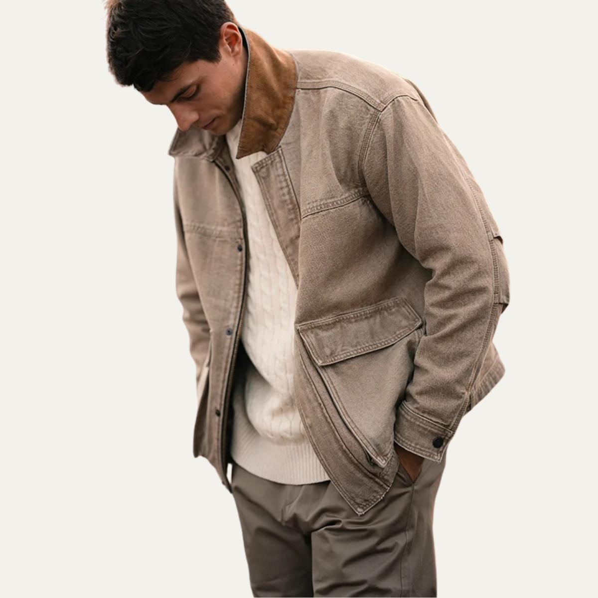 VogeLuxe | Herren-Cord-Truckerjacke 3
