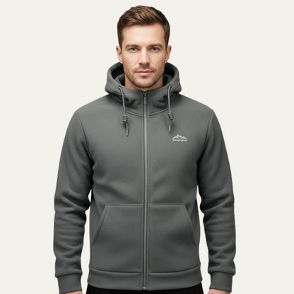 VogeLuxe | Herren-Fleece-Kapuzenjacke mit Reißverschluss 1