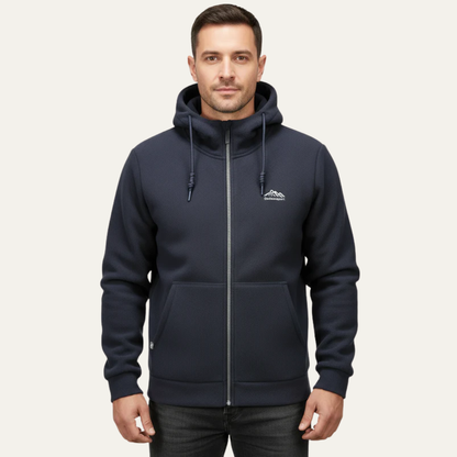 VogeLuxe | Herren-Fleece-Kapuzenjacke mit Reißverschluss 2