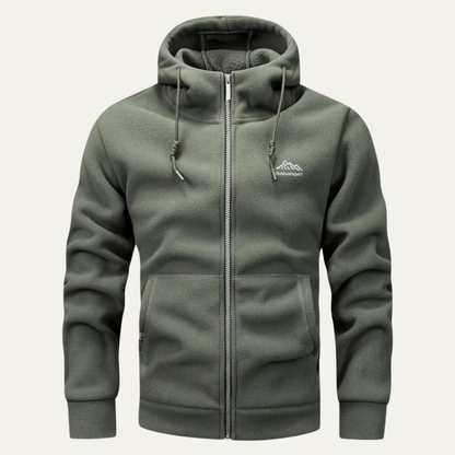 VogeLuxe | Herren-Fleece-Kapuzenjacke mit Reißverschluss 4