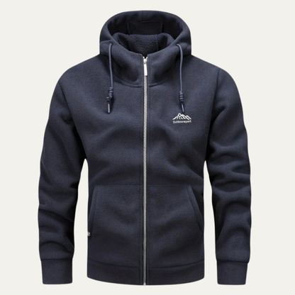 VogeLuxe | Herren-Fleece-Kapuzenjacke mit Reißverschluss 5