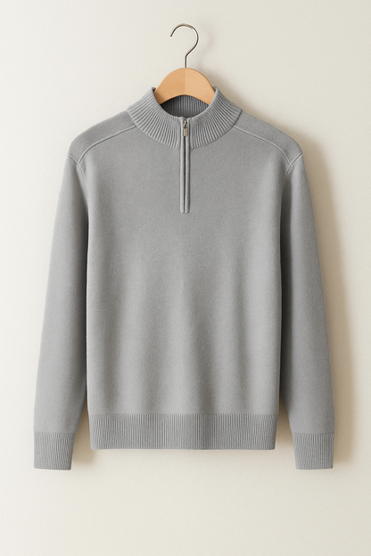 VogeLuxe | Herren-Kaschmirpullover mit halbhohem Kragen 0