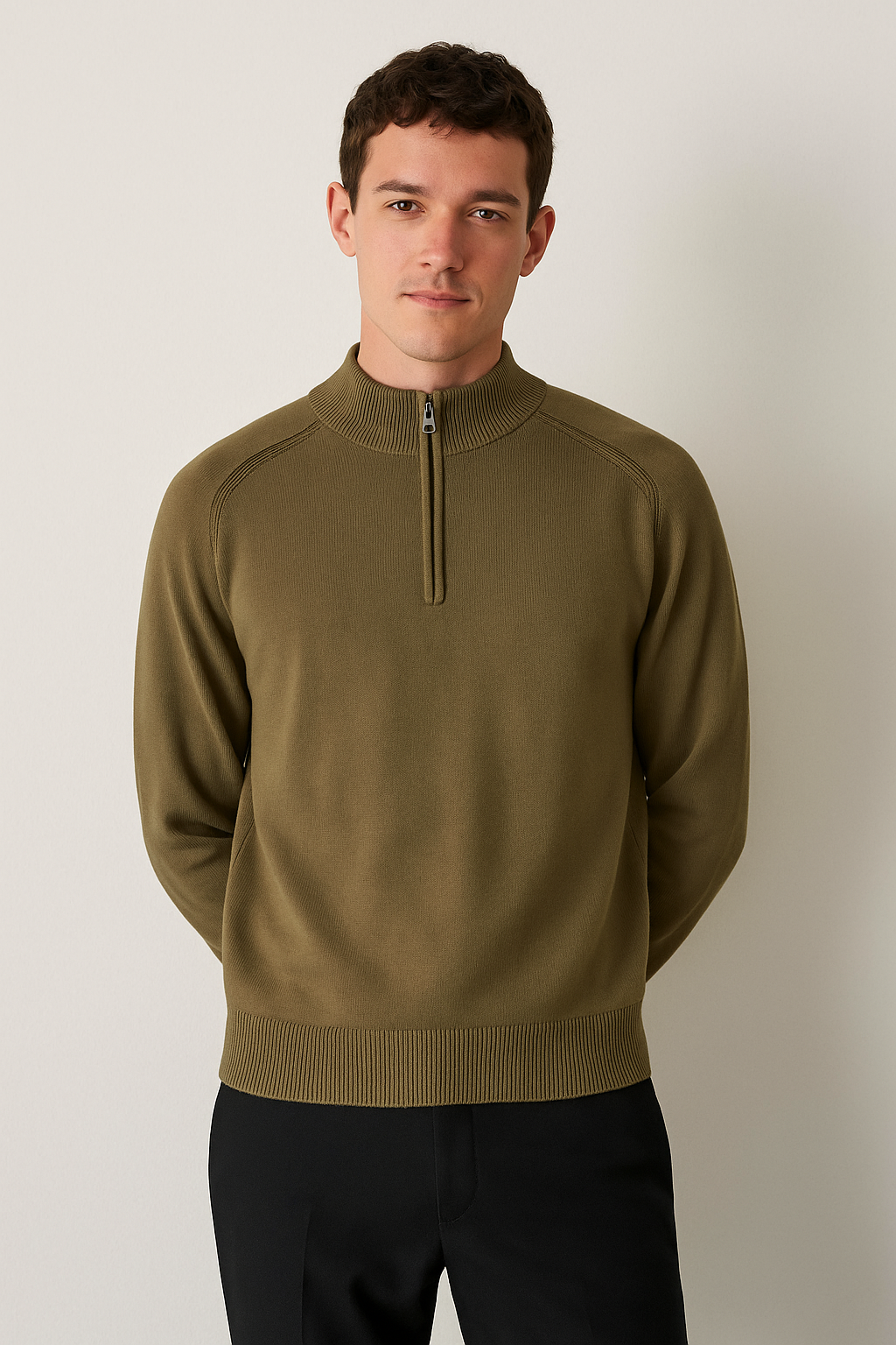 VogeLuxe | Herren-Kaschmirpullover mit halbhohem Kragen 4