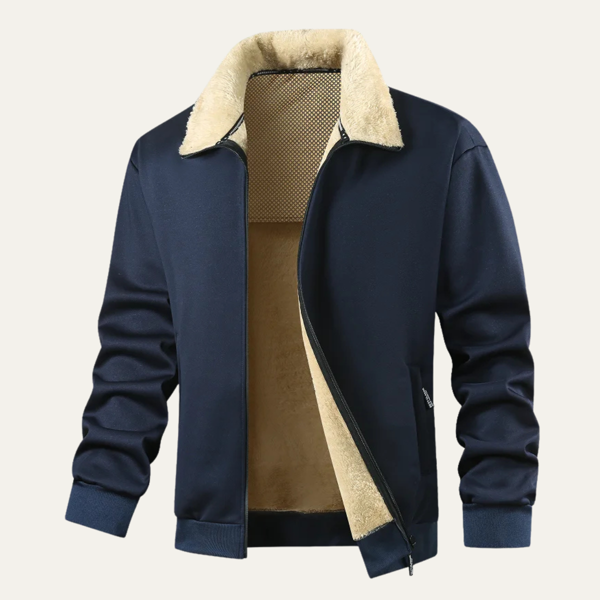 VogeLuxe | Herren-Shelljacke mit Sherpa-Futter 0