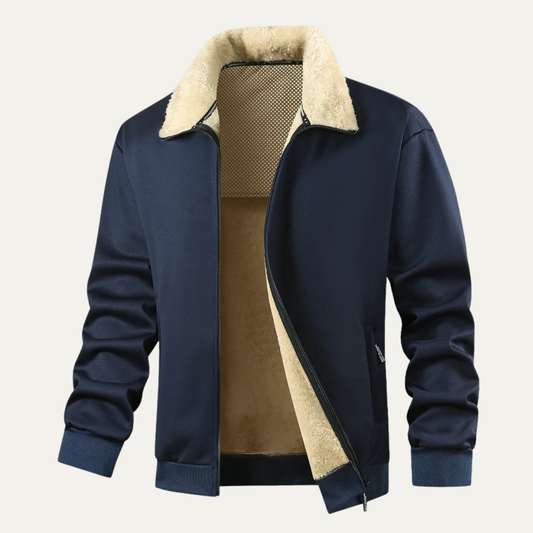 VogeLuxe | Herren-Shelljacke mit Sherpa-Futter 0