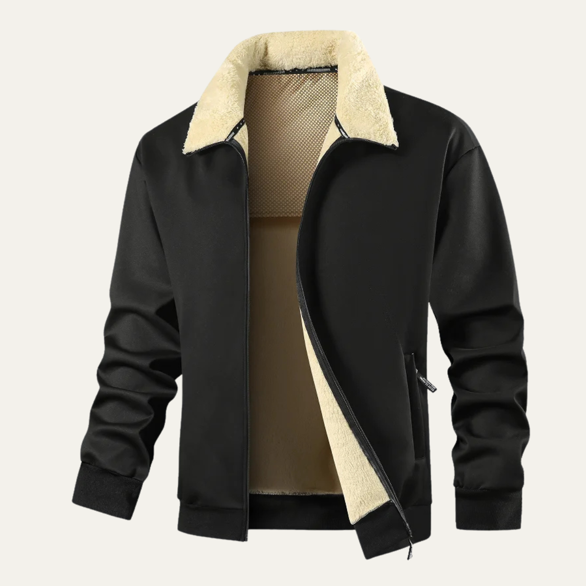 VogeLuxe | Herren-Shelljacke mit Sherpa-Futter 3