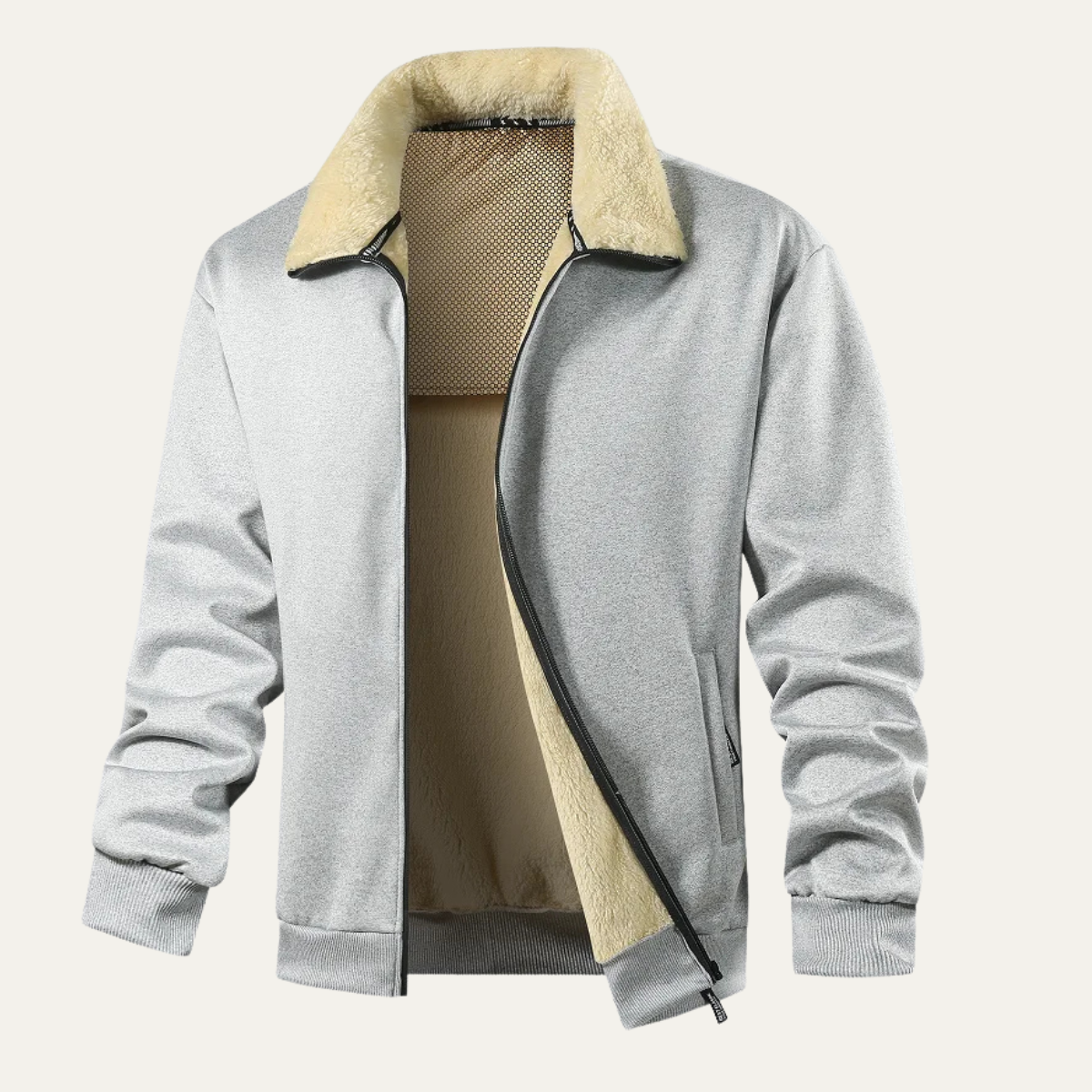 VogeLuxe | Herren-Shelljacke mit Sherpa-Futter 5
