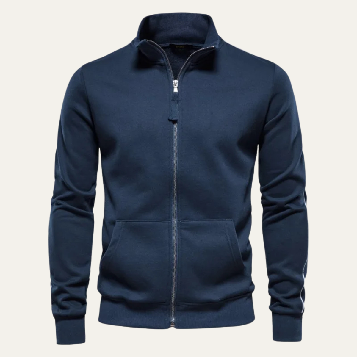 VogeLuxe | Herren-Shelljacke mit durchgehendem Reißverschluss 0