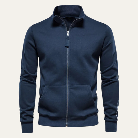 VogeLuxe | Herren-Shelljacke mit durchgehendem Reißverschluss 0