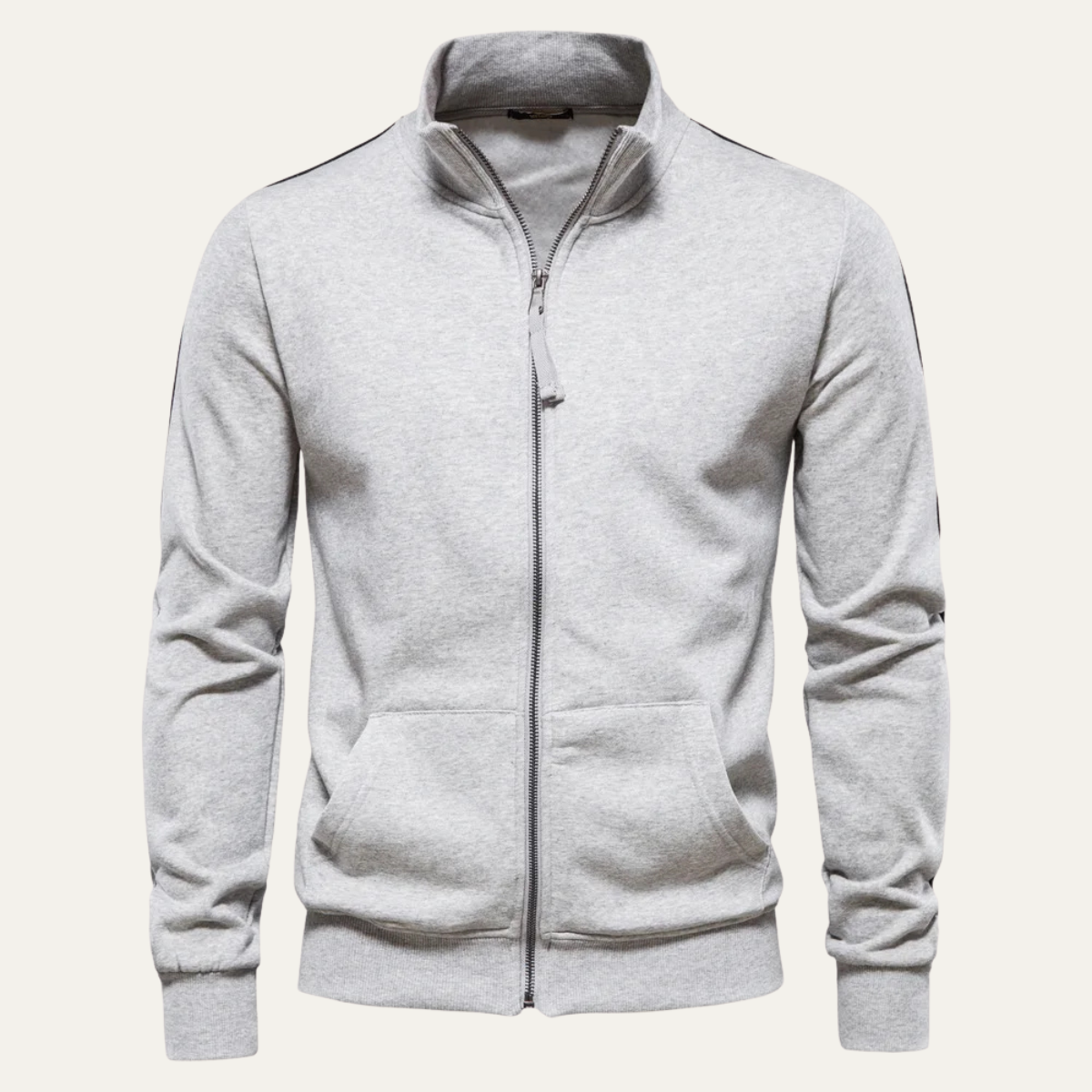 VogeLuxe | Herren-Shelljacke mit durchgehendem Reißverschluss 12