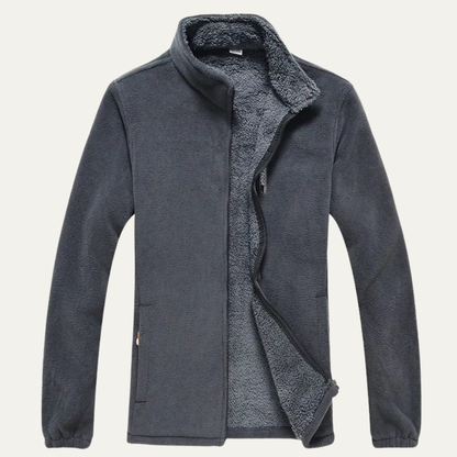 VogeLuxe | Herren-Sherpa-Fleecejacke mit durchgehendem Reißverschluss 1