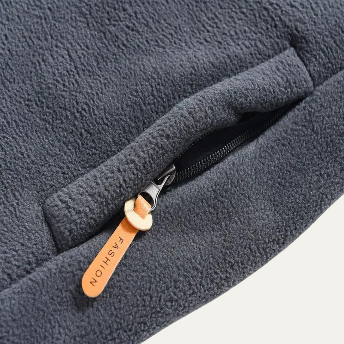 VogeLuxe | Herren-Sherpa-Fleecejacke mit durchgehendem Reißverschluss 3