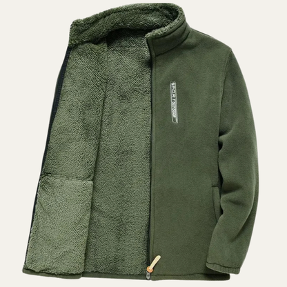 VogeLuxe | Herren-Sherpa-Fleecejacke mit durchgehendem Reißverschluss 6